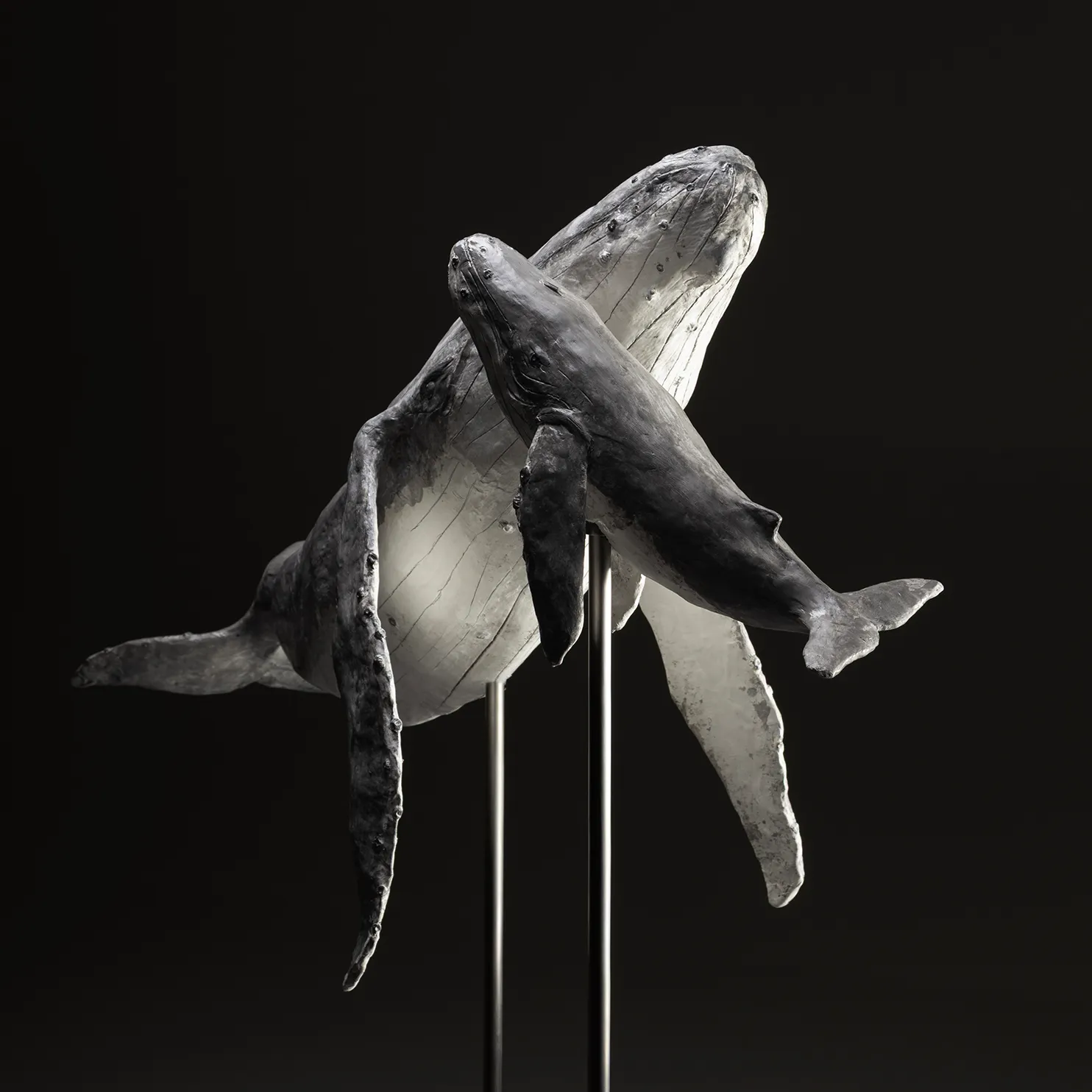 Scultura “Madre e Cucciolo” – Megattere Azzurre