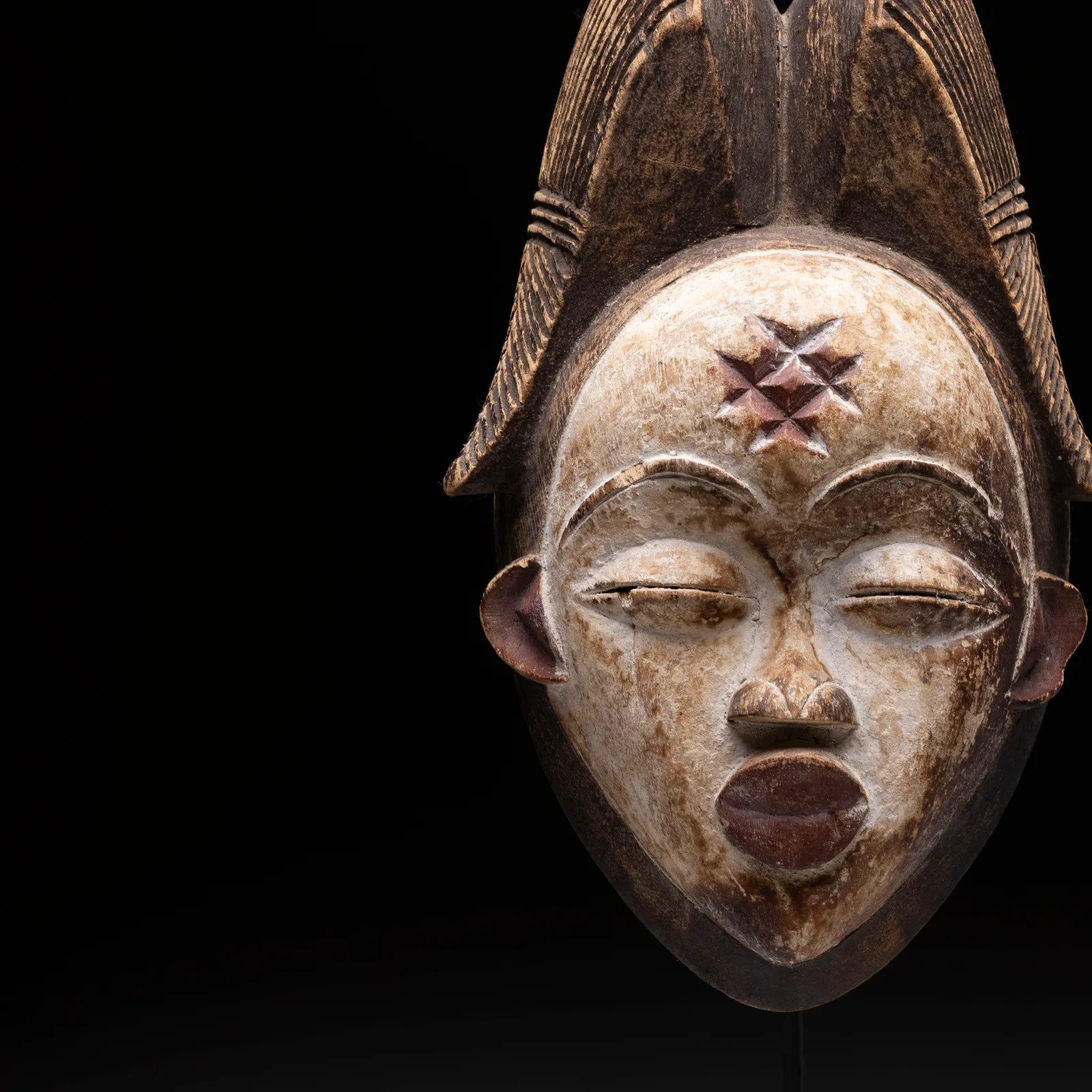 Maschera Africana Punu Del Gabon