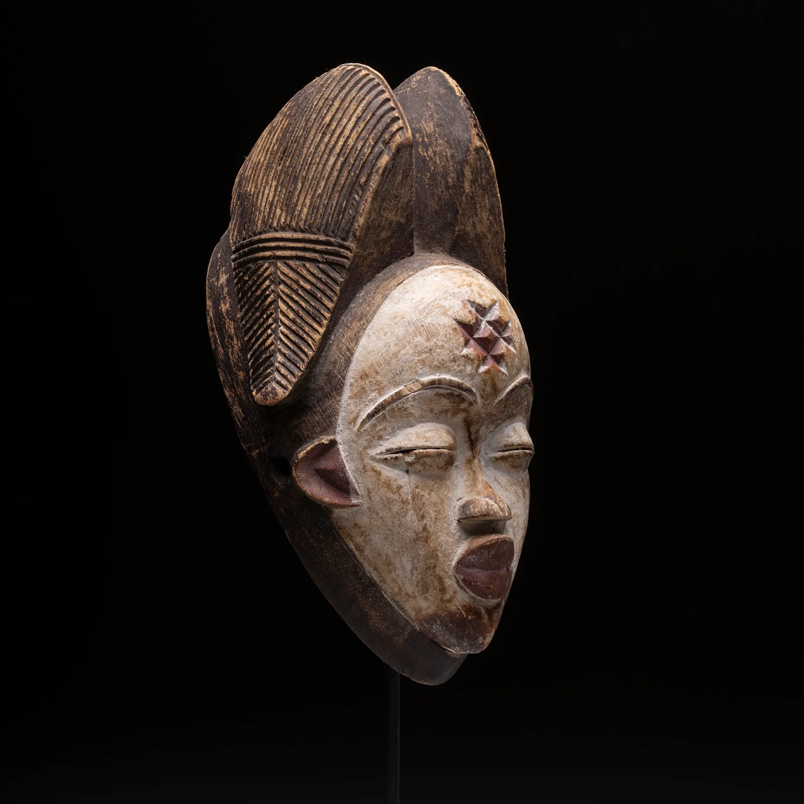 Maschera Africana Punu Del Gabon