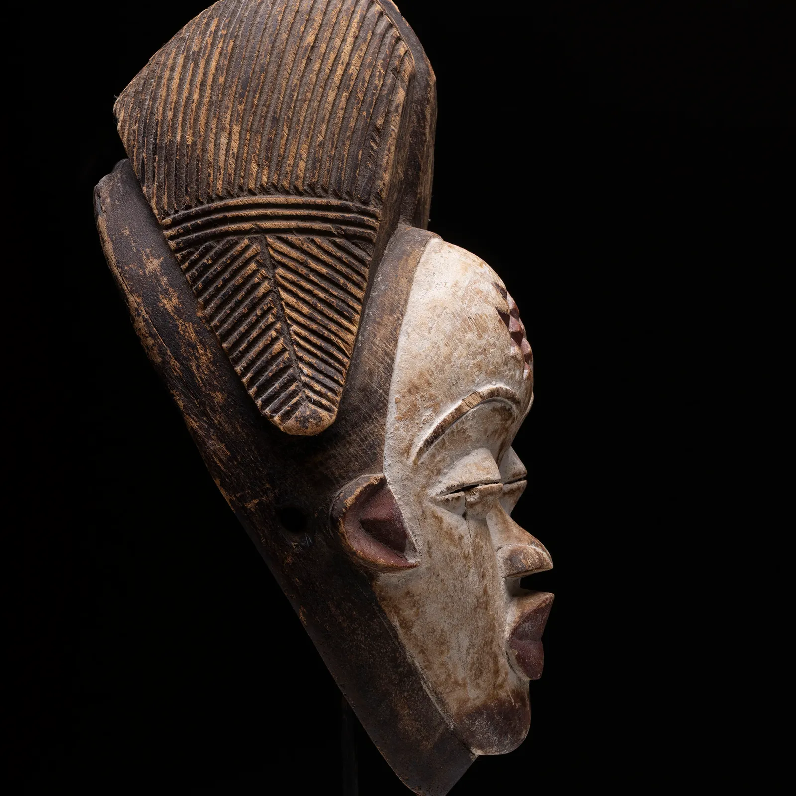 Maschera Africana Punu Del Gabon