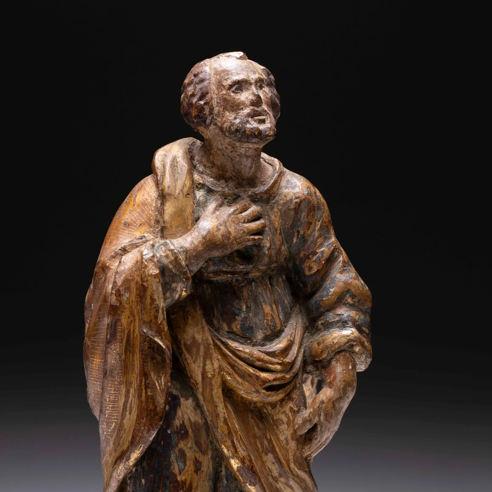 Statua di Santo in Adorazione 17 sec