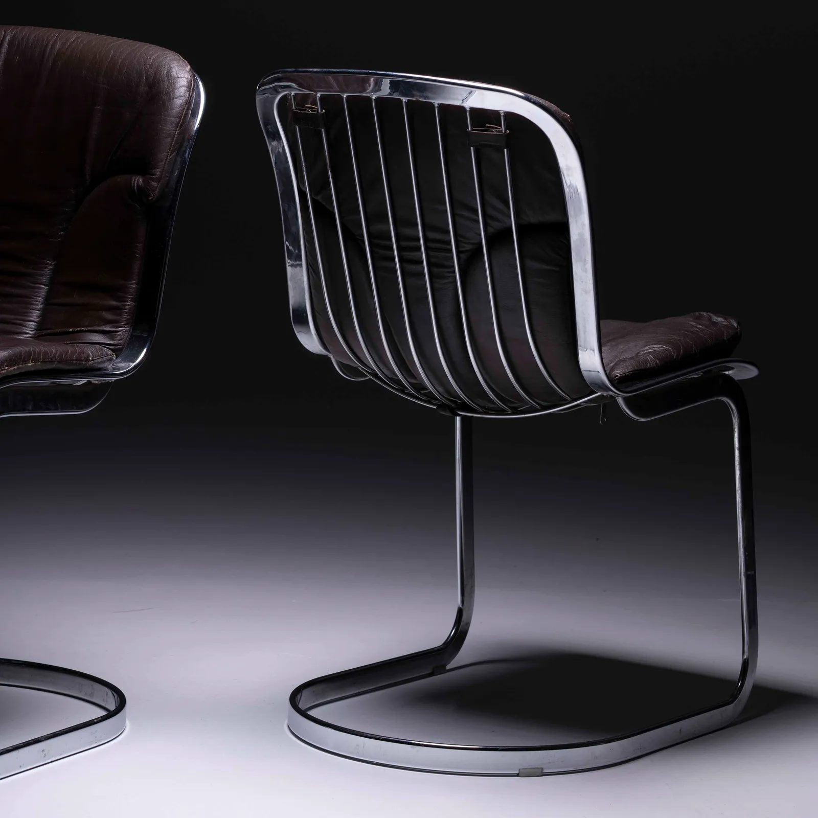 Coppia di sedie originali disegnate da Willy Rizzo